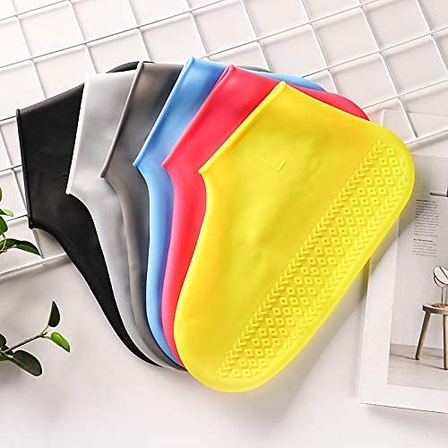 DLALA Waterproof Silicone Shoe Covers for Men, Women & Kids | Reusable Anti-Slip Rain Overshoes | Water-Resistant Rubber Shoe Protectors for Indoor, Outdoor (Multicolor, Large(US-7-10)) - Image 2
