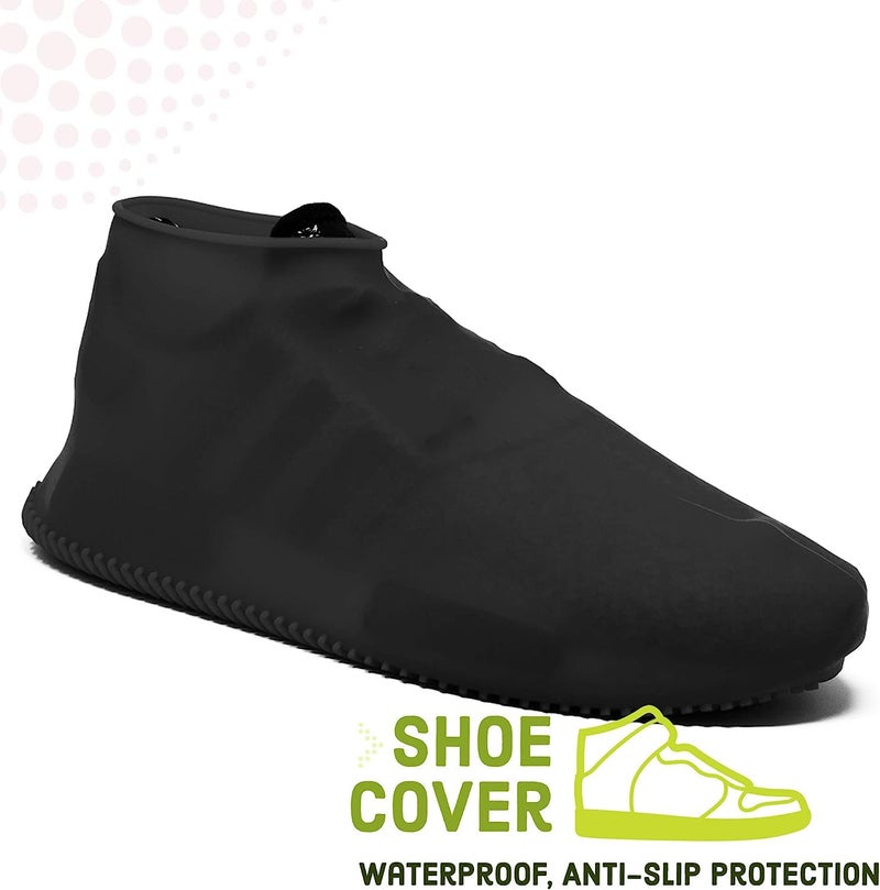 DLALA Waterproof Silicone Shoe Covers for Men, Women & Kids | Reusable Anti-Slip Rain Overshoes | Water-Resistant Rubber Shoe Protectors for Indoor, Outdoor (Multicolor, Large(US-7-10)) - Image 3