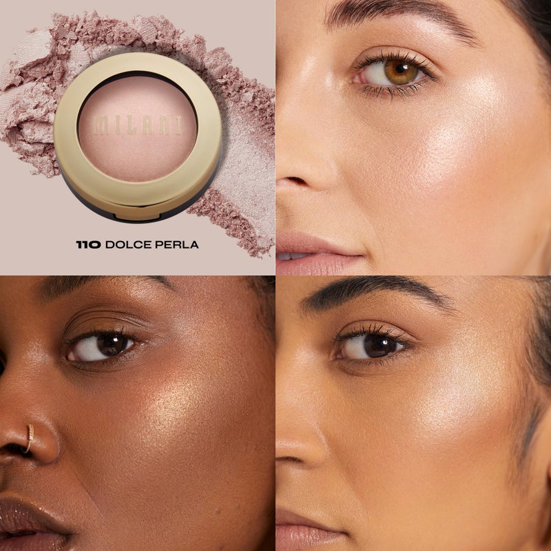 Milani Highlighter Makeup - Baked Contour Powder & Face Highligher, Made in Italy - Dolce Perla - Image 2