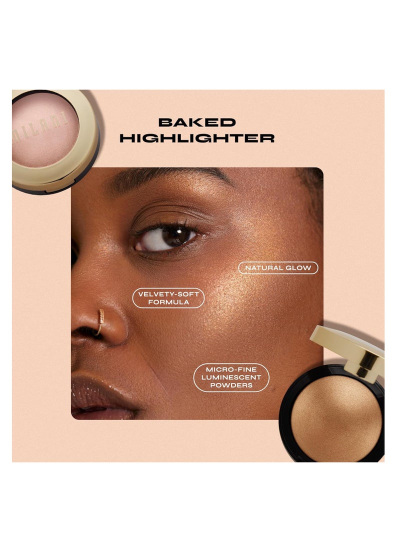 MILANI Milani Baked Highlighter (Dolce Perla) - Cruelty-Free Powder Highlighter, Highlight Face for a Shimmery or Matte Finish  - Image 2