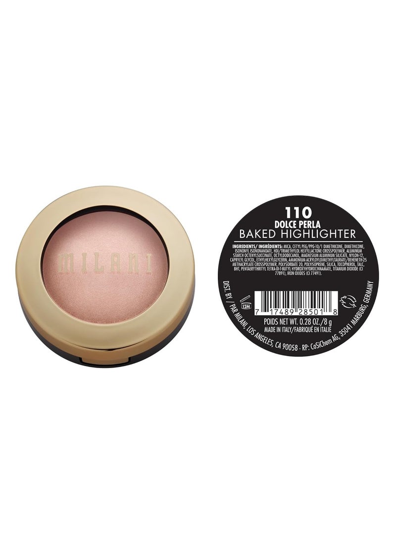 MILANI Milani Baked Highlighter (Dolce Perla) - Cruelty-Free Powder Highlighter, Highlight Face for a Shimmery or Matte Finish  - Image 4