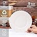 U-QE UQE 100 Count 9 Inch Ivory Plastic Plates for Valentines Day Scalloped Disposable Dinner Plates Premium Hard Fancy Disposable Heavy Duty Party Supplies for Celebrations and Events - Image 4