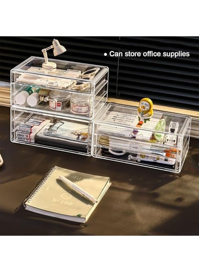 BAOLY Clear Acrylic Makeup Organizer Drawer, Modern, Minimalist, Transparent - Image 4