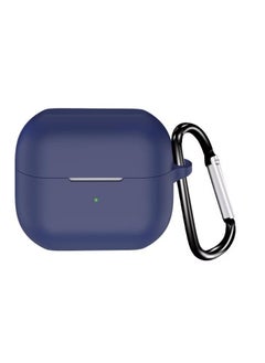 Generic Soft Silicone Cover For Samsung Galaxy Buds 3/3 Pro Case With Hook Antifall Protective Sleeve Accessories (Blue)  - Image 2