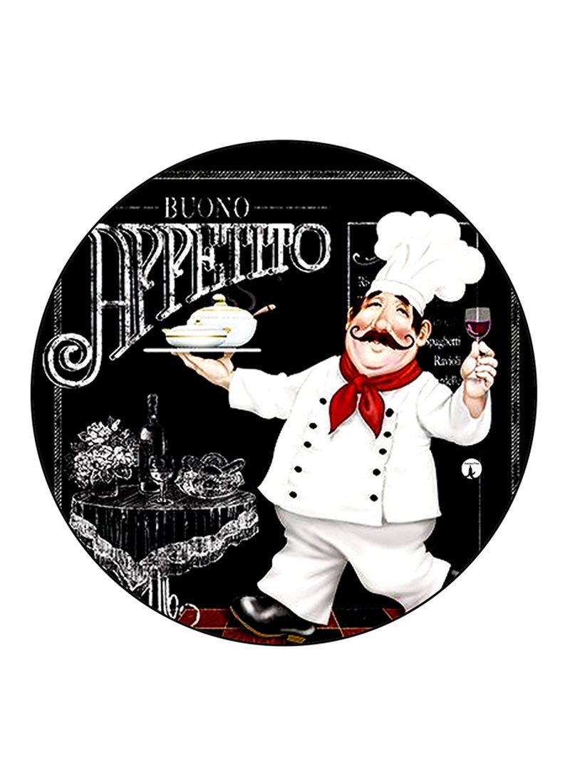 RKN Chef Printed Round Pin Badge Multicolour - Image 2