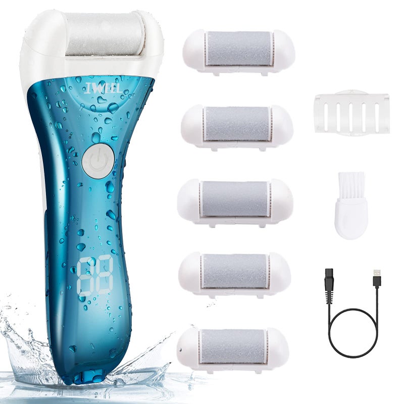 IWEEL Electric Foot Callus Remover, Rechargeable Electronic Foot File Pedicure Kits, Electric Callus Remover for Feet, Foot Scrubber Dead Skin Remover, Professional Foot Care for Dead Skin Ideal Gift - Image 1