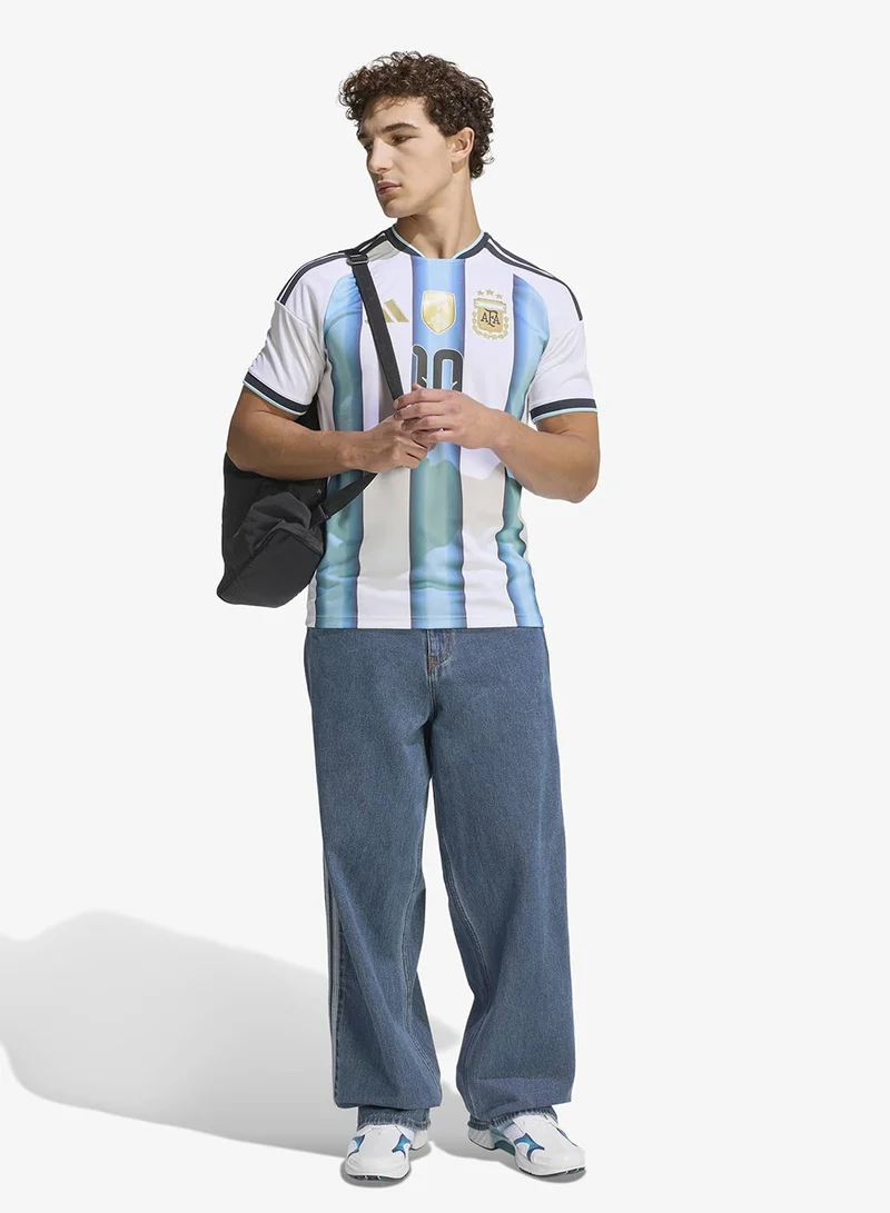 Adidas WHITE/ICEBLU/LTBLUE Argentina 26 Home Messi Jersey  | Best Price UAE