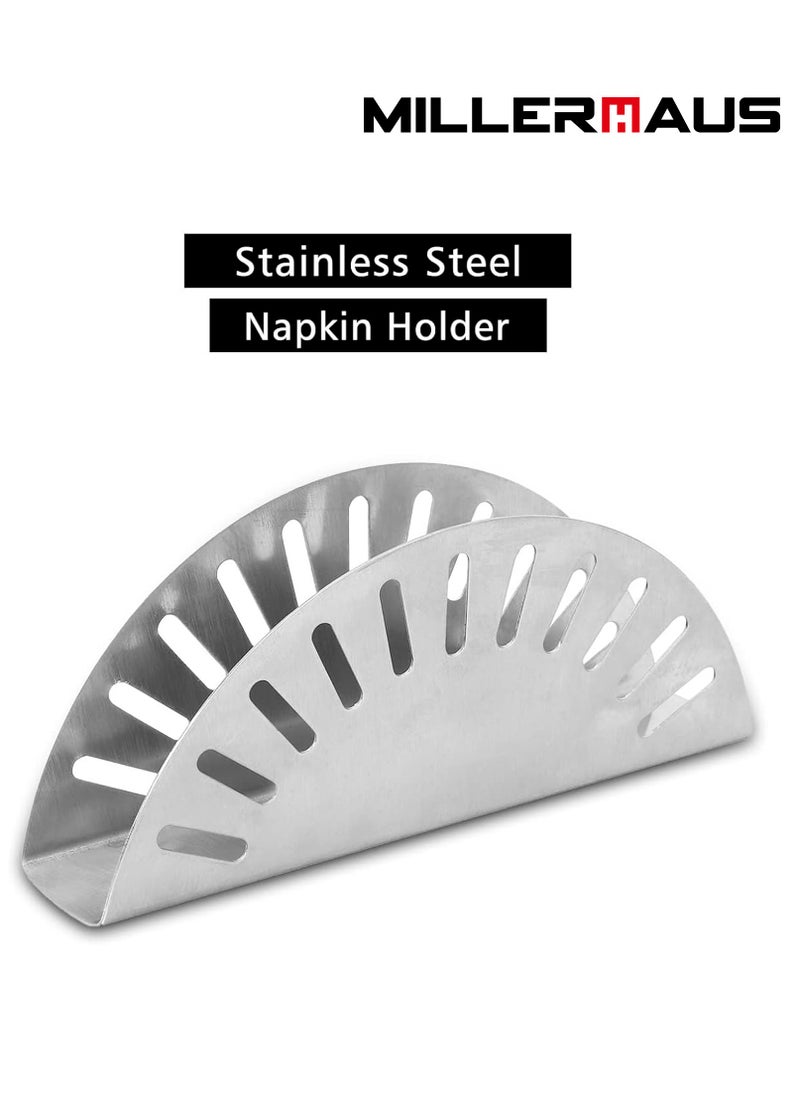 MILLERHAUS Millerhaus Half Moon Napkin Holder SS FINISH - Stainless Steel  - Image 2