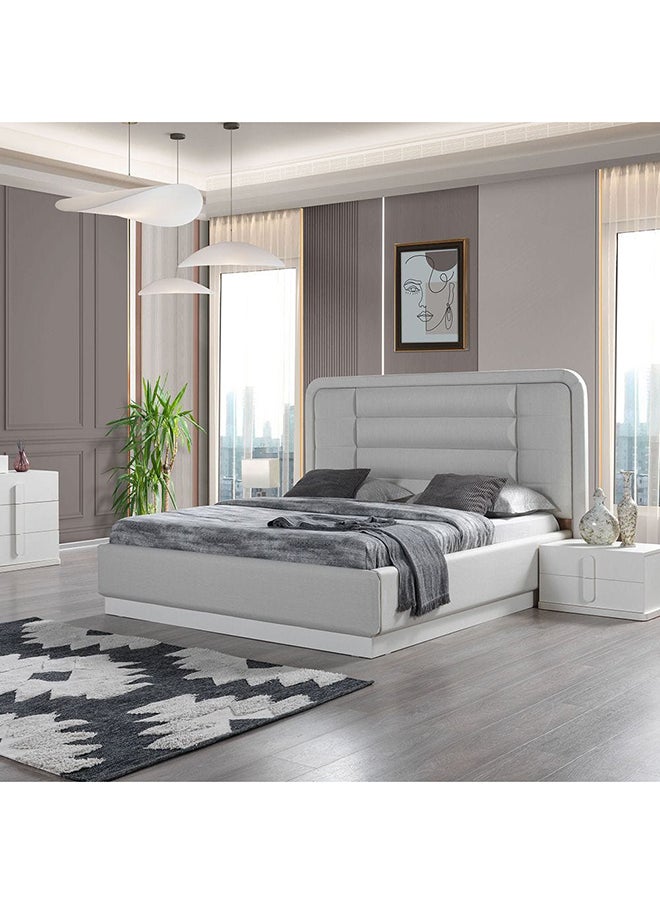 Erza 180 X 200 King Bed With Hydraulic Storage Sturdy Modern Design Wooden Double Bed Frame Furniture Quiet And Comfortable Beds L 230x180x130 Cm White - pzsku/ZD9655C1DB0E002EB724BZ/45/_/1710162657/bab31205-7b47-45dd-89c7-953b6918b234