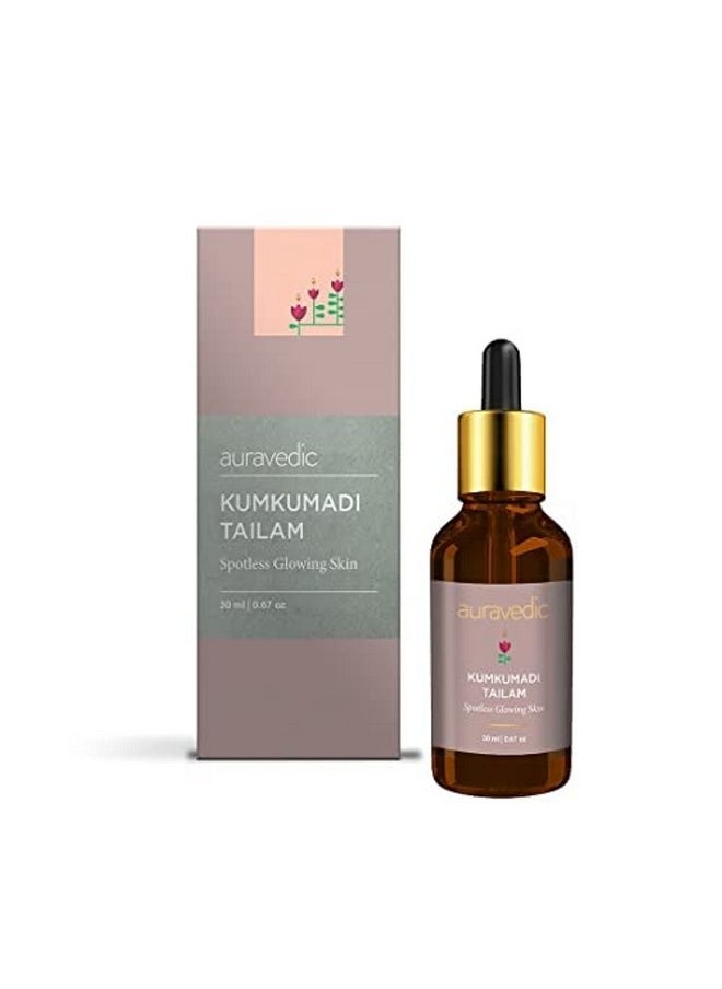 Auravedic Kumkumadi Tailam Kumkumadi Face Oil For Glowing Skin 30 Ml Kumkumadi Thailam For Face Serum Oil Kumkumadi Oil Glow Serum For Women Men  - Image 1