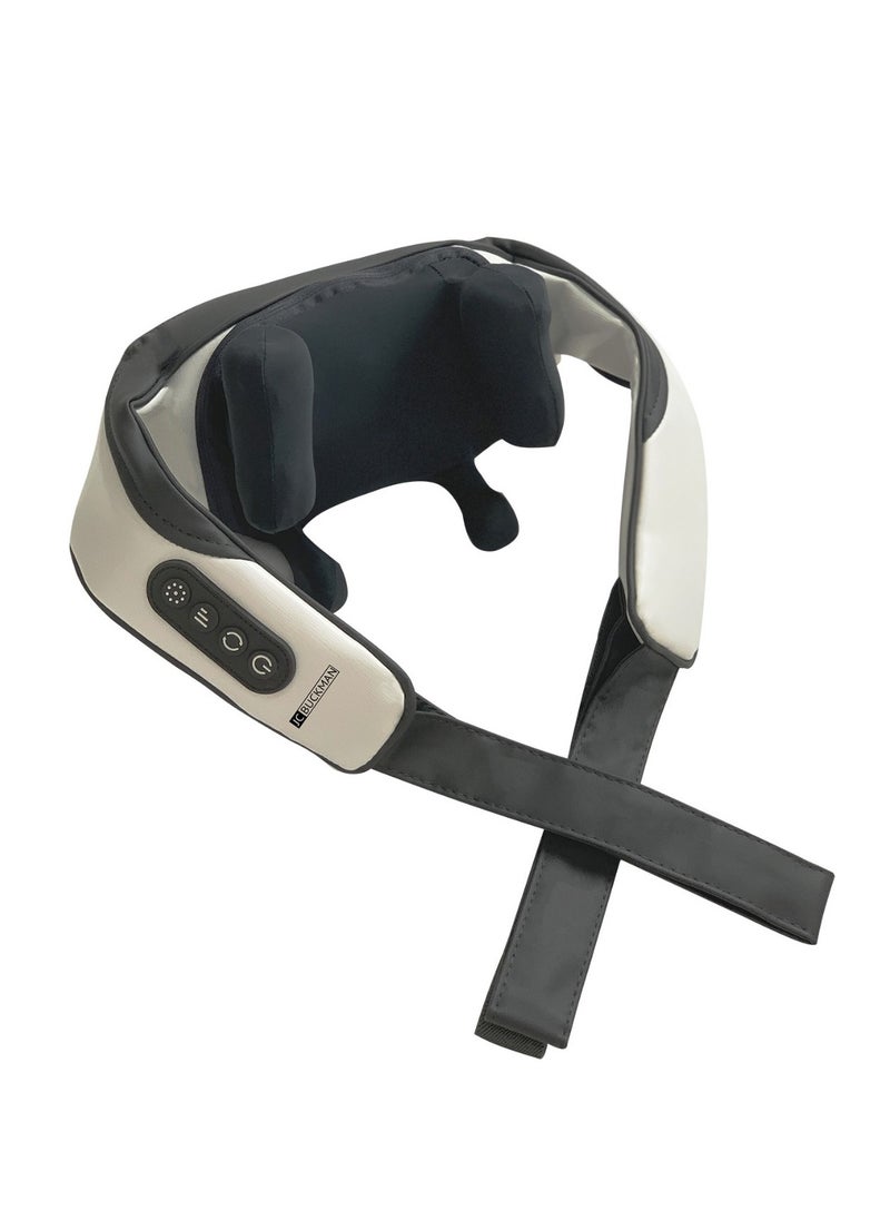 JC BUCKMAN Neck And Shoulder Massager With Heat, 3D Expert Kneading Massage With 6 Massage Heads 