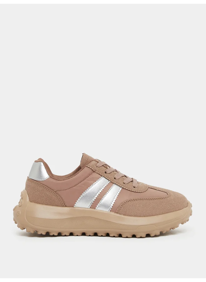 ستايلي Styli Retro Lace Up Sneaker