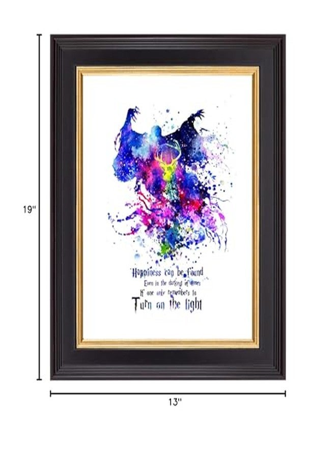 Uhomate Happiness Can Be Found Even in the Darkest of Times Quote Abstract Art Canvas Wall Art Baby Gift Inspirational Quotes Wall Decor for Bedroom C112 (13X19) - Image 5
