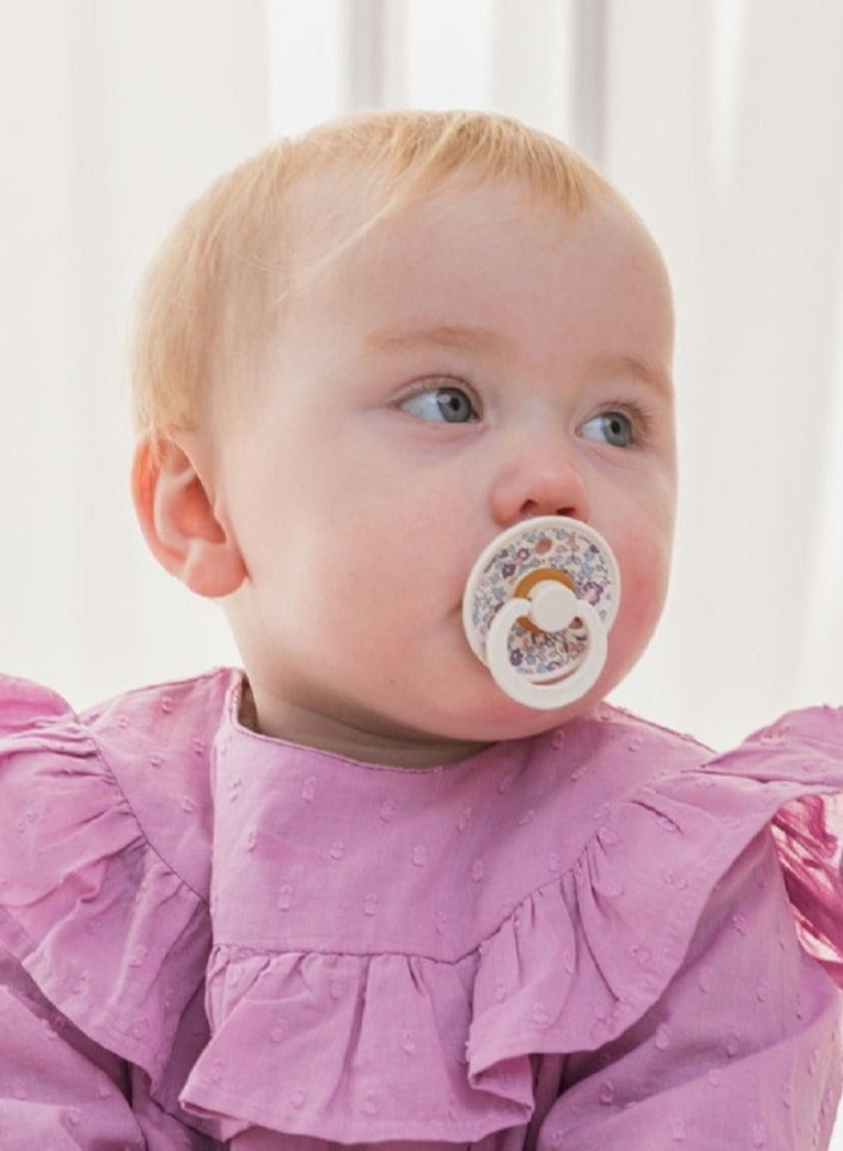 بيبس Pacifier DeLux (Latex)  2-piece - Ivory Sage - Image 4