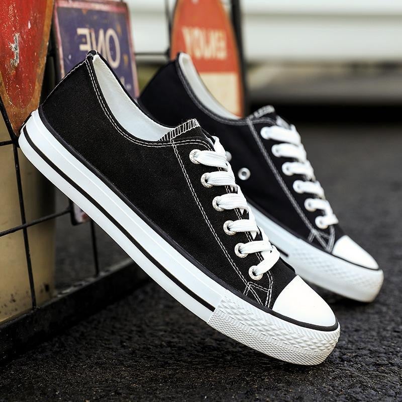 general Kuangchao Canvas Shoes Men Low Top Lace Up Sneakers for Youth - Image 2