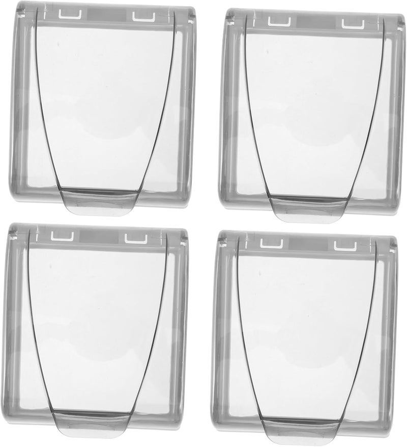 NUOBESTY 4pcs Bathroom Socket Protector Adhesive Socket Covers Electric Covers Babyproof Outlet Leak for Boys and Girls - Image 1