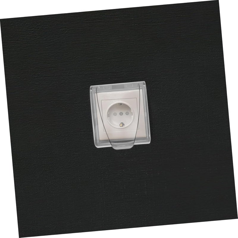 NUOBESTY 4pcs Bathroom Socket Protector Adhesive Socket Covers Electric Covers Babyproof Outlet Leak for Boys and Girls - Image 5
