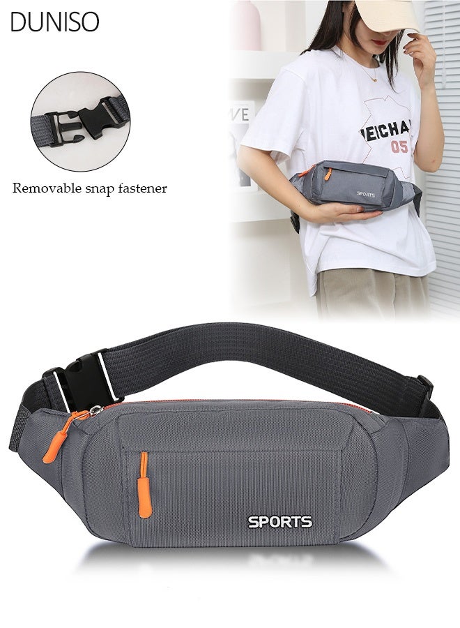 DUNISO Waist Pack for Men Women, Crossbody Waist Bag Pack Belt Bag for Travel Walking Running Hiking Cycling, Pouch Hip Bum Bag Chest Bag with Adjustable Strap For Gym Fitness Workout Travel Work Commuting - Image 1