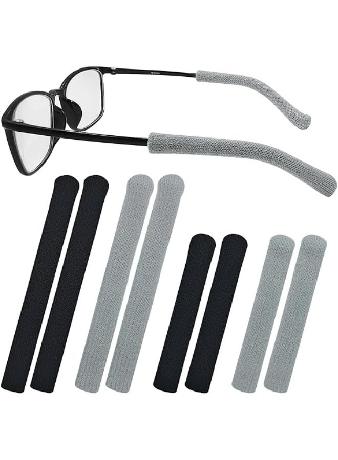4 pairs of non-slip, elastic, comfortable eyeglass ear tips, available in S/L sizes, with temple protector. - Image 1