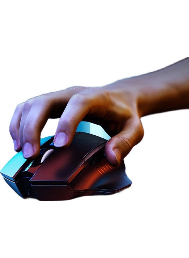 inphic A1 Wireless Bluetooth Tri-Mode Mouse, Rechargeable, Quiet, Battery Display, Compatible With Laptops, Bluetooth 5.0, Classic Black - Image 2