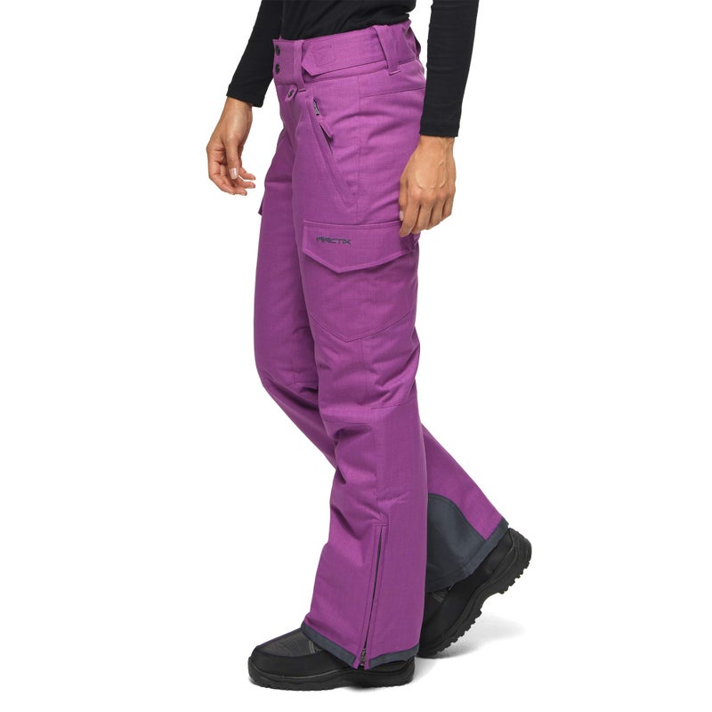 Arctix Women's Snow Sports Insulated Cargo Pants, Amethyst Melange, Large - Image 2
