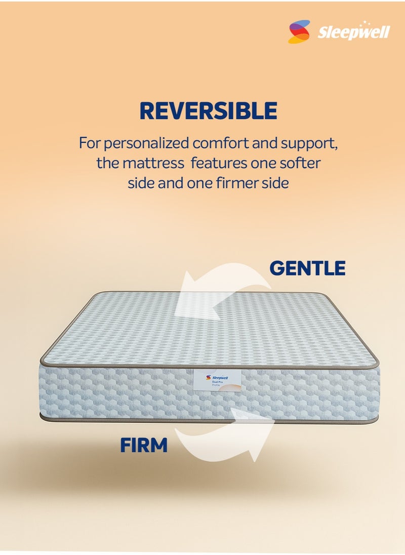 Sleepwell Sleepwell Dual Pro Profiled Foam | 10 Night Trial | Reversible | Gentle And Firm Triple Layered Anti Sag Foam Mattress | Queen Bed Size (200L x 160W x 30H cm), Thickness 30 cm  - Image 2