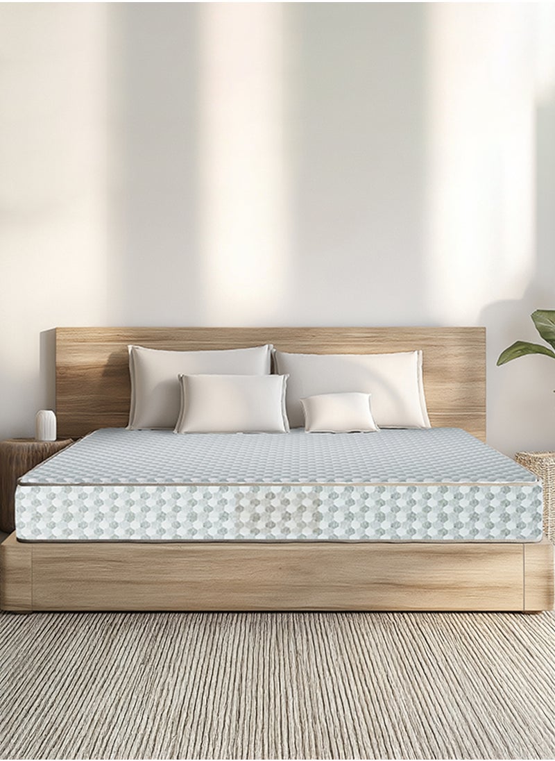 Sleepwell Sleepwell Dual Pro Profiled Foam | 10 Night Trial | Reversible | Gentle And Firm Triple Layered Anti Sag Foam Mattress | Queen Bed Size (200L x 160W x 30H cm), Thickness 30 cm  - Image 1
