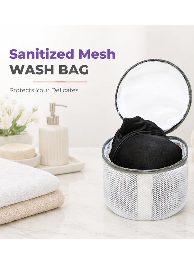 KANGLI 3-Pack Thickened Mesh Laundry Bag Set, Zippered Bra Washing Bags for Machine Wash, Delicates Wash Bag Protector for Lingerie, Underwear, Socks - Image 5