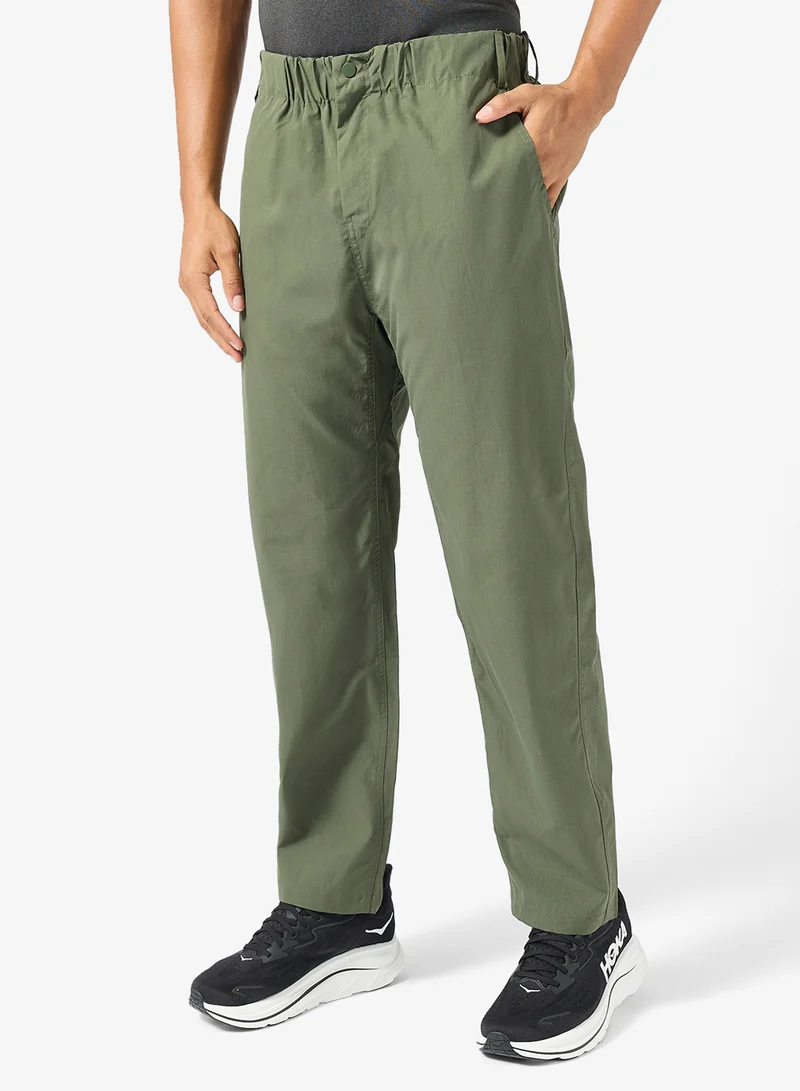 Emblem Design Relaxed Fit Pants