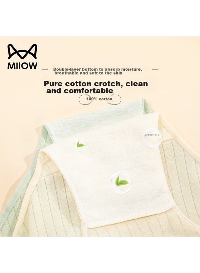 MIIOW Miiow Disposable Women's Underwear, Pure Cotton, No-wash, Striped, Sterile, For Pregnancy, Menstruation, Travel, Business Trips, Colorful  - Image 4