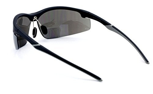 V.W.E. Bifocal High Performance Protective Safety Glasses Light Mirror Tint Bifocal - Reader - Sunglasses Ansi Z87.1 (Matte Black, 1.50) - Image 5