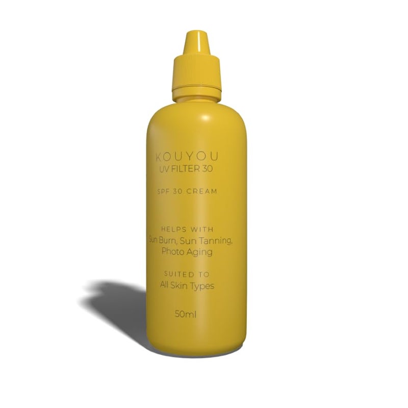 KANPEKI واقي شمس كانبيكي كوييو فلتر SPF 30 للحماية من حروق الشمس والتسمير خفيف الوزن واسع الطيف PA بدون أثر أبيض مناسب لجميع أنواع البشرة 50 مل - Image 1