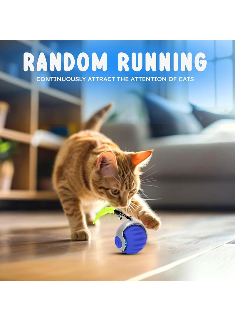 Loxira Automatic Cat Toy Ball - Interactive Smart 360° Rotating Ball for Indoor Cats, USB Charging Quiet Kitten Toy, Intelligent Moving Ball Puzzle for Boredom Relief, Fun Gift for Adult Cats & Kittens  - Image 4