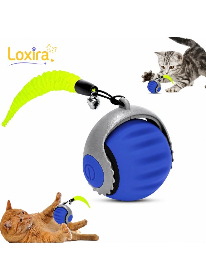 Loxira Cat Toys – Automatic Cat Ball, 360° Rotating Smart Cat Toy for Indoor Cats, Quiet USB Rechargeable Interactive Moving Ball, Ideal Gift for Adult Cats and Kittens - Image 1