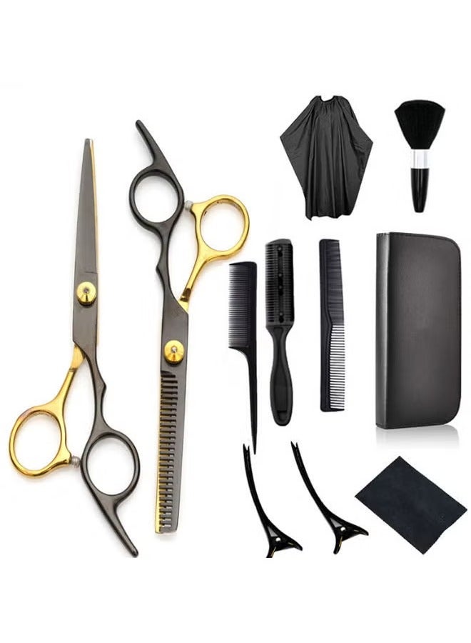 Generic Hair Cutting Scissors Kit, Professional Barber Shears Set with Hair Scissors Thinning Shears, Haircutting Sheers Hair Cut Blending Salon Scissor for Men Women Pet  - Image 1