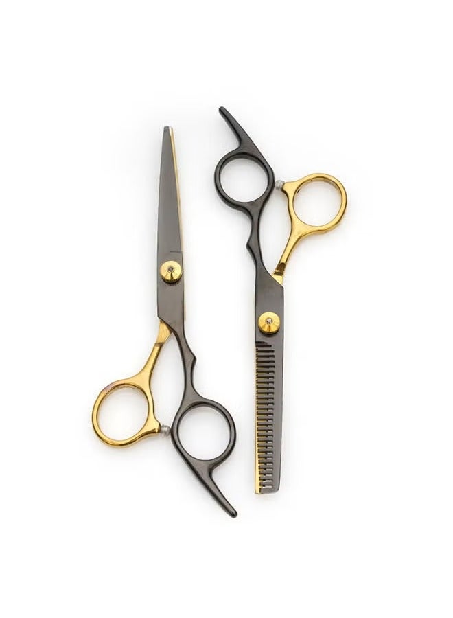 Generic Hair Cutting Scissors Kit, Professional Barber Shears Set with Hair Scissors Thinning Shears, Haircutting Sheers Hair Cut Blending Salon Scissor for Men Women Pet  - Image 2