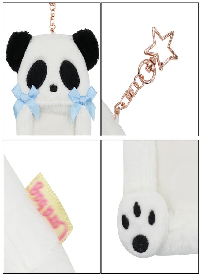 MOSSTYUS Plush Postcards Sleeve Photocard Holder Id Credit Card Case Protection Cover Bank Card Protector Birthday Gift,Panda 1# - Image 4