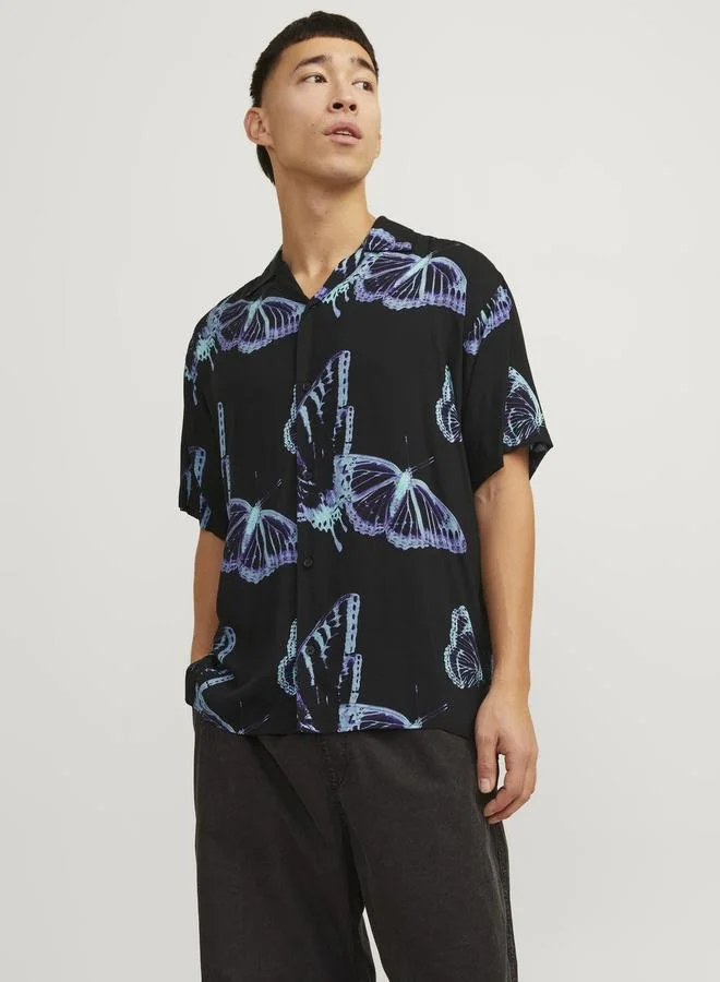 JACK & JONES All Over Print Relaxed Fit Resort Shirt