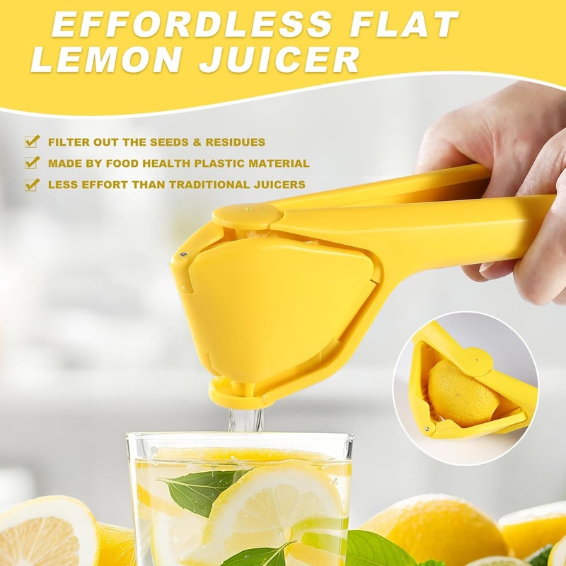 HUMUTA Lemon Squeezer, Effective Squeezing Juice Press, Easy-to-Use, Sturdy Flat Manual Lemon Juicer, Lime Squeezer, Citrus Juice Presser, to Squeeze Lemons, Limes, Citrus, oranges And Other Fruits - Image 5