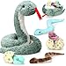 Leitee Giant Snake Stuffed Animal 63 Inch Large Mommy with 4 Babies 2 Eggs Realistic Stuffed Snake with Babies for Kids Christmas Halloween Favors Prank Props GiftsVivid Style - Image 2
