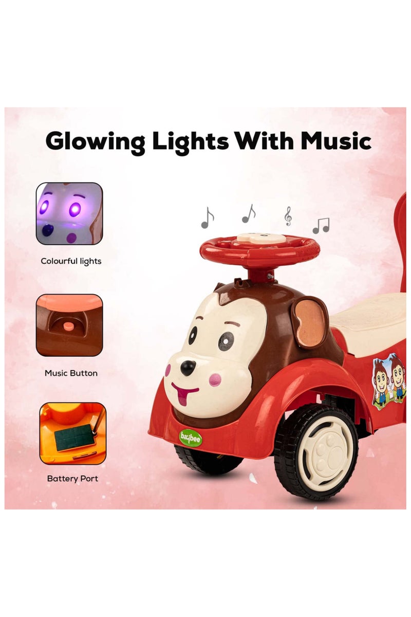 آيباما سيارة أطفال قابلة للركوب، مزودة بزر موسيقى للركوب | سيارات دفع، ألعاب أطفال | سيارات للأطفال الصغار من عمر سنة إلى 3 سنوات | ألوان متنوعة - Image 2