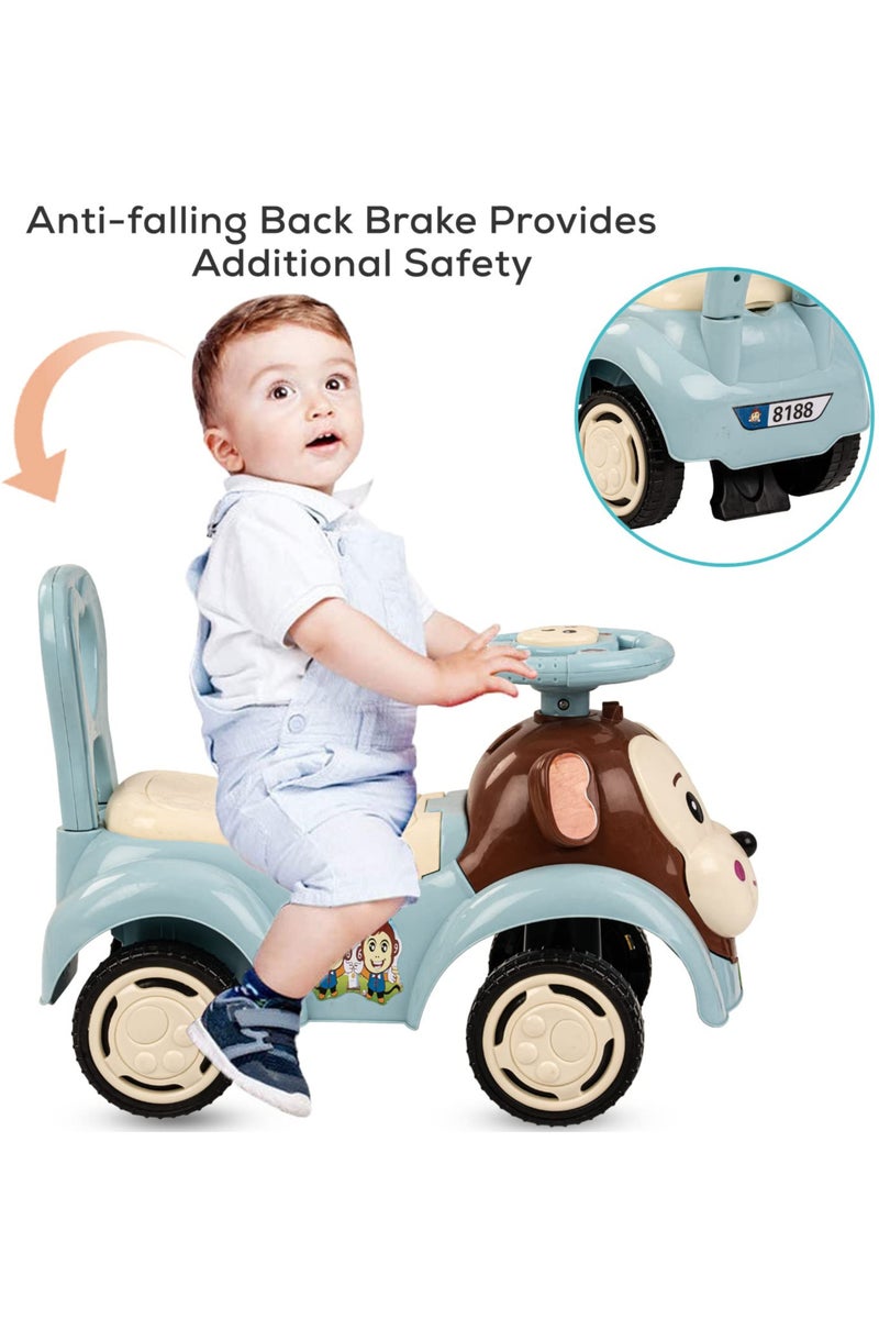 آيباما سيارة أطفال قابلة للركوب، مزودة بزر موسيقى للركوب | سيارات دفع، ألعاب أطفال | سيارات للأطفال الصغار من عمر سنة إلى 3 سنوات | ألوان متنوعة - Image 4