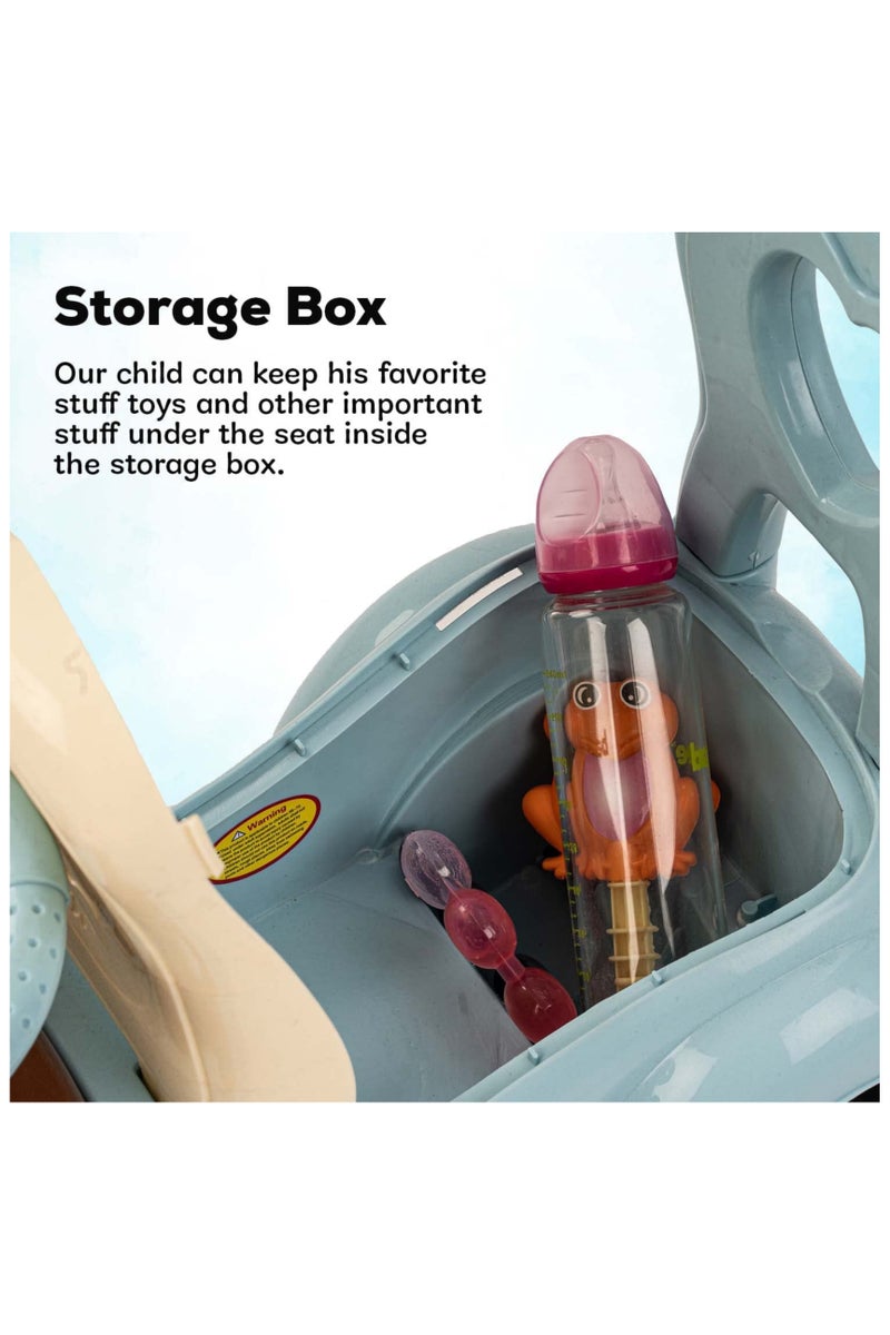 آيباما سيارة أطفال قابلة للركوب، مزودة بزر موسيقى للركوب | سيارات دفع، ألعاب أطفال | سيارات للأطفال الصغار من عمر سنة إلى 3 سنوات | ألوان متنوعة - Image 5