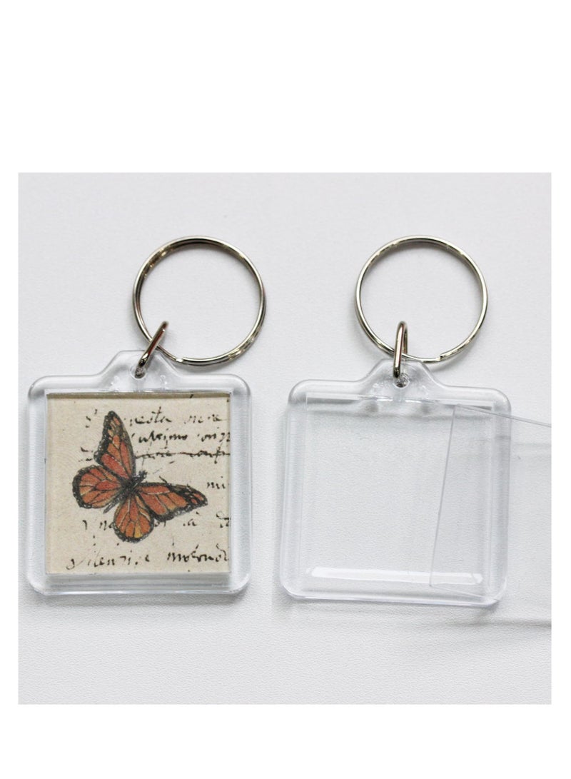 SYOSI 20Pcs Acrylic picture Keychain Blanks Photo Keychain Clear in Photo Keychain Acrylic Picture Frame Keyrings - Image 3