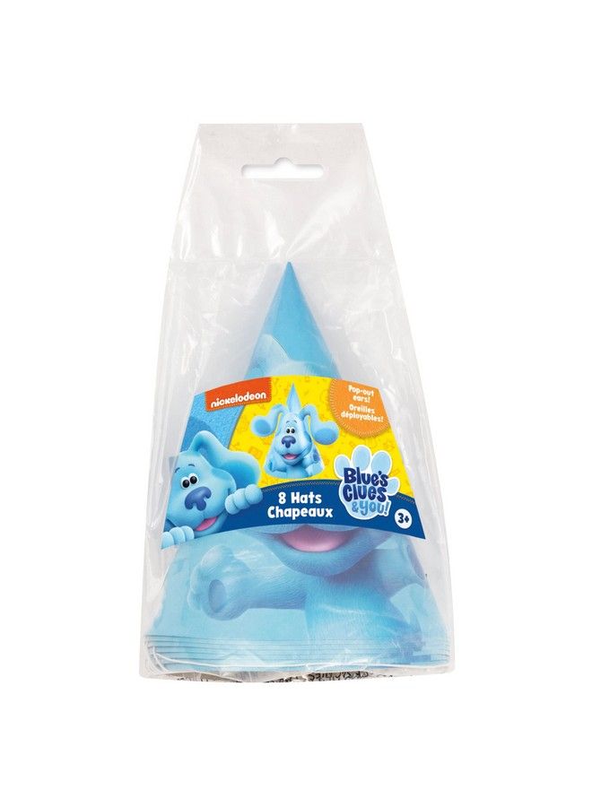 Unique Blue Clues Party Hats With Popout Ears 8Ct - Image 3