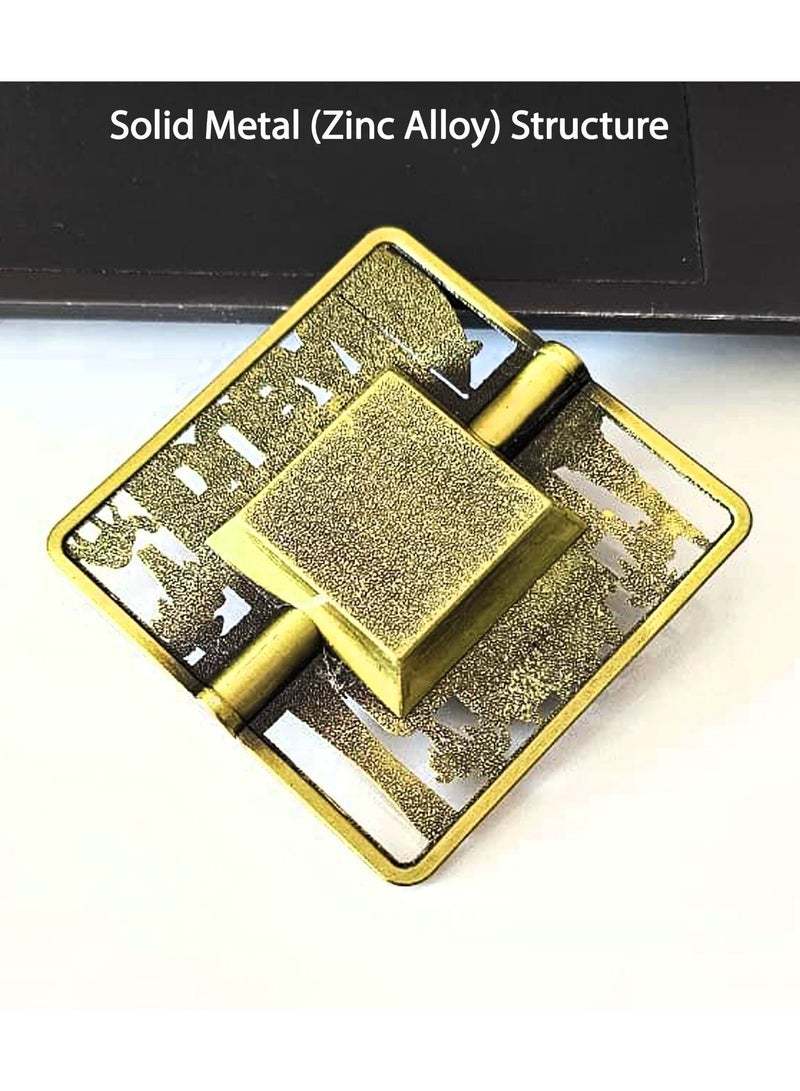 Souvenir Souq Dubai Skyline Metal Ashtray Made of Zinc Alloy – UAE Flag Colors with Burj Al Arab, Burj Khalifa Atlantis, Camel & Palm Tree, Greenish color finish - Image 3