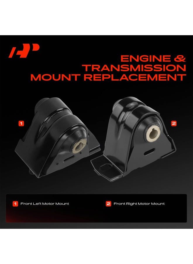 A-Premium Front Left & Right Engine Mount Kit Compatible with Jeep Wrangler, TJ 1997 1998 1999 2000 2001 2002 2003 2004 2005 2006, 2.4L 2.5L 4.0L, Replacement# 52019276666666 66 AB. 520 - Image 3