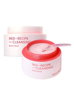 ABOUT ME ABOUT ME Red Recipe Super Cleansing Balm  Soft Melting Milk Texture Makeup Cleansing Balm with Red Flower Complex Red Superfoods  Milk Extract 90ml304oz 