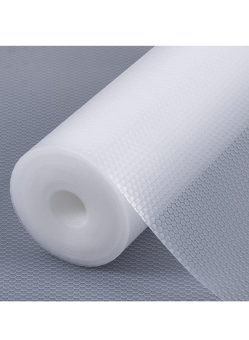 2 Pcs Shelf Liners, Refrigerator, Freezer, fridge Drawer Mats 30cm Wide x 300cm Long, Non Adhesive EVA Plastic Washable Waterproof Pads for Kitchen Cabinet, Pantry Closet, Cupboard, Clear - Image 1