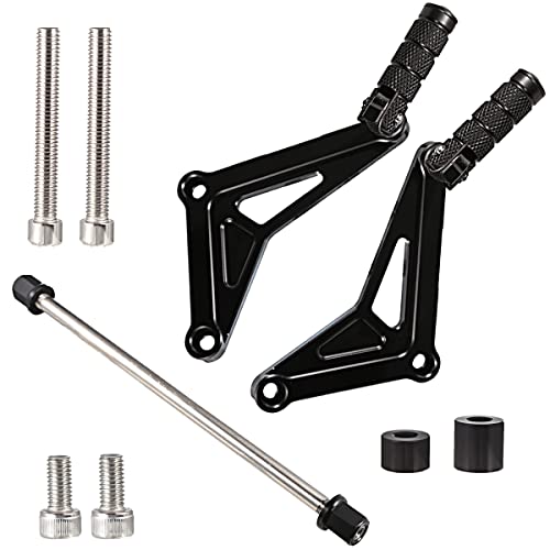 Rudyness Rear Passenger Footrest Foot Pegs Bracket For Honda 2018-2023 Monkey 125 (Black) - Image 2